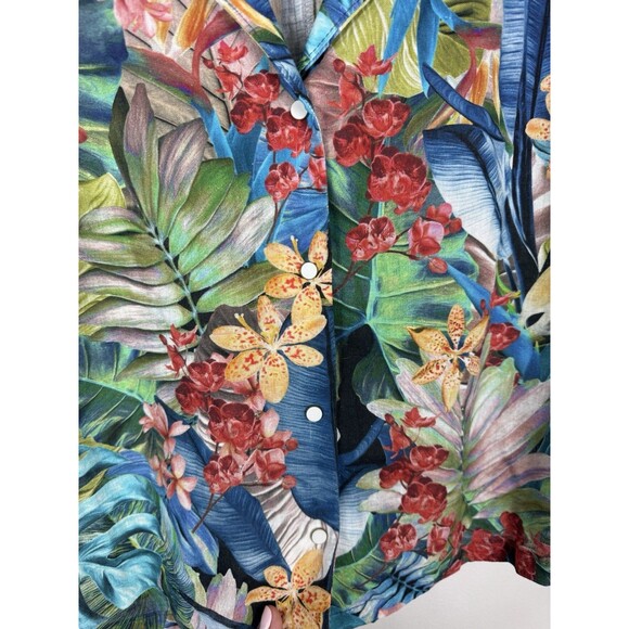 Father’s Daughter Amber Island Shirt In Palm Hawaiian Colorful Boxy Revolve SZ S - Picture 3 of 7
